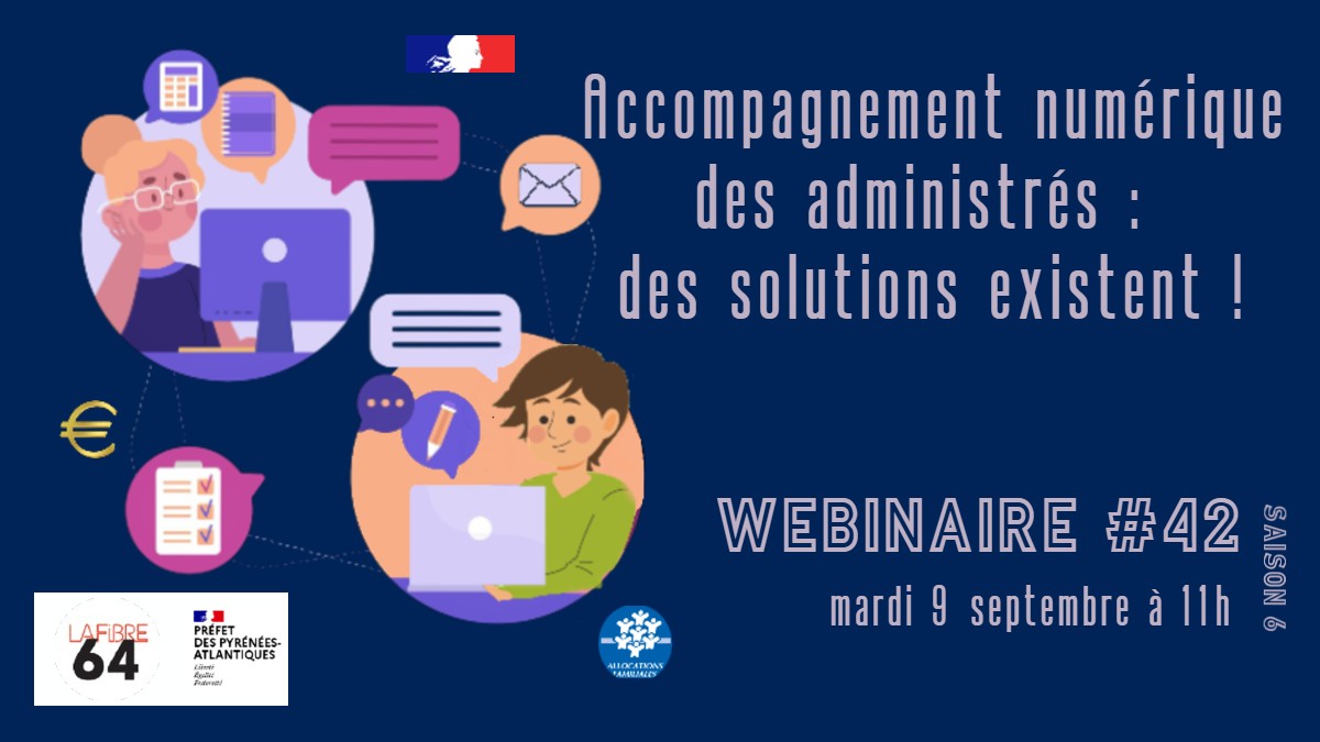 Rediffusion du webinaire #42 – Accompagnement numérique des administrés : des solutions existent !